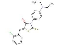 5-(2-chlorobenzylidene)-3-[4-(diethylamino)phenyl]-2-thioxo-1,3-thiazolidin-4-one