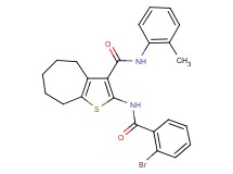 2-[(2-bromobenzoyl)amino]-N-(2-methylphenyl)-5,6,7,8-tetrahydro-4H-cyclohepta[b]thiophene-3-carboxamide