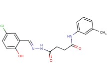 4-[2-(5-chloro-2-hydroxybenzylidene)hydrazino]-N-(3-methylphenyl)-4-oxobutanamide