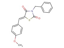 3-benzyl-5-(4-methoxybenzylidene)-1,3-thiazolidine-2,4-dione