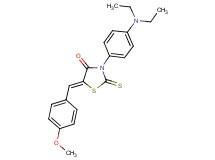 3-[4-(diethylamino)phenyl]-5-(4-methoxybenzylidene)-2-thioxo-1,3-thiazolidin-4-one