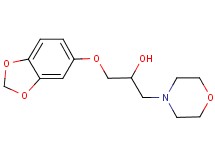 1-(1,3-benzodioxol-5-yloxy)-3-(4-morpholinyl)-2-propanol hydrochloride