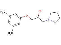 1-(3,5-dimethylphenoxy)-3-(1-pyrrolidinyl)-2-propanol hydrochloride