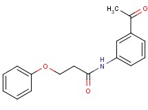 N-(3-acetylphenyl)-3-phenoxypropanamide