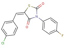5-(4-chlorobenzylidene)-3-(4-fluorophenyl)-1,3-thiazolidine-2,4-dione