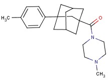 1-methyl-4-{[3-(4-methylphenyl)-1-adamantyl]carbonyl}piperazine