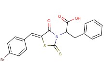 2-[5-(4-bromobenzylidene)-4-oxo-2-thioxo-1,3-thiazolidin-3-yl]-3-phenylpropanoic acid