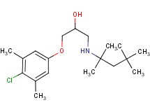 1-(4-chloro-3,5-dimethylphenoxy)-3-[(1,1,3,3-tetramethylbutyl)amino]-2-propanol hydrochloride