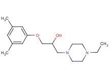 1-(3,5-dimethylphenoxy)-3-(4-ethyl-1-piperazinyl)-2-propanol dihydrochloride