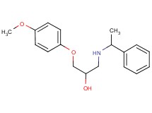 1-(4-methoxyphenoxy)-3-[(1-phenylethyl)amino]-2-propanol hydrochloride