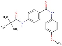 4-[(2,2-dimethylpropanoyl)amino]-N-(4-methoxyphenyl)benzamide