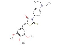 3-[4-(diethylamino)phenyl]-2-thioxo-5-(3,4,5-trimethoxybenzylidene)-1,3-thiazolidin-4-one