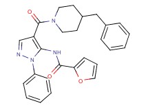 N-{4-[(4-benzyl-1-piperidinyl)carbonyl]-1-phenyl-1H-pyrazol-5-yl}-2-furamide
