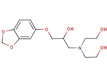 1-(1,3-benzodioxol-5-yloxy)-3-[bis(2-hydroxyethyl)amino]-2-propanol hydrochloride