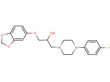 1-(1,3-benzodioxol-5-yloxy)-3-[4-(4-fluorophenyl)-1-piperazinyl]-2-propanol dihydrochloride