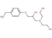 1-[bis(2-hydroxyethyl)amino]-3-(4-ethylphenoxy)-2-propanol hydrochloride