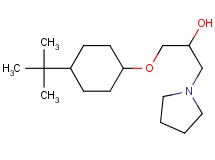 1-[(4-tert-butylcyclohexyl)oxy]-3-(1-pyrrolidinyl)-2-propanol hydrochloride