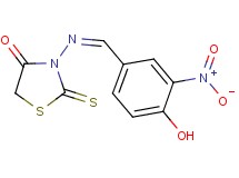 3-[(4-hydroxy-3-nitrobenzylidene)amino]-2-thioxo-1,3-thiazolidin-4-one