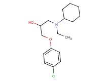 1-(4-chlorophenoxy)-3-[cyclohexyl(ethyl)amino]-2-propanol hydrochloride