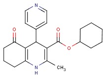 cyclohexyl 2-methyl-5-oxo-4-(4-pyridinyl)-1,4,5,6,7,8-hexahydro-3-quinolinecarboxylate