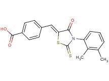 4-{[3-(2,3-dimethylphenyl)-4-oxo-2-thioxo-1,3-thiazolidin-5-ylidene]methyl}benzoic acid