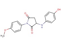 3-[(4-hydroxyphenyl)amino]-1-(4-methoxyphenyl)-2,5-pyrrolidinedione