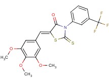 2-thioxo-3-[3-(trifluoromethyl)phenyl]-5-(3,4,5-trimethoxybenzylidene)-1,3-thiazolidin-4-one