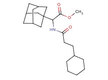 methyl 1-adamantyl[(3-cyclohexylpropanoyl)amino]acetate