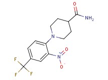 1-[2-nitro-4-(trifluoromethyl)phenyl]-4-piperidinecarboxamide