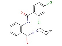 2,4-dichloro-N-[2-(1-piperidinylcarbonyl)phenyl]benzamide