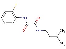 N-(2-fluorophenyl)-N'-(3-methylbutyl)ethanediamide