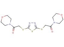 4,4'-{1,3,4-thiadiazole-2,5-diylbis[thio(1-oxo-2,1-ethanediyl)]}dimorpholine