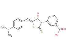 3-{5-[4-(dimethylamino)benzylidene]-4-oxo-2-thioxo-1,3-thiazolidin-3-yl}benzoic acid