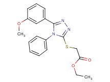 ethyl {[5-(3-methoxyphenyl)-4-phenyl-4H-1,2,4-triazol-3-yl]thio}acetate