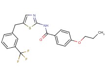 4-propoxy-N-{5-[3-(trifluoromethyl)benzyl]-1,3-thiazol-2-yl}benzamide