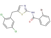 2-bromo-N-[5-(2,5-dichlorobenzyl)-1,3-thiazol-2-yl]benzamide