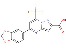 5-(1,3-benzodioxol-5-yl)-7-(trifluoromethyl)pyrazolo[1,5-a]pyrimidine-2-carboxylic acid
