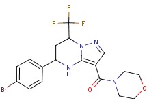 5-(4-bromophenyl)-3-(4-morpholinylcarbonyl)-7-(trifluoromethyl)-4,5,6,7-tetrahydropyrazolo[1,5-a]pyrimidine