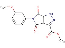 methyl 5-(3-methoxyphenyl)-4,6-dioxo-1,3a,4,5,6,6a-hexahydropyrrolo[3,4-c]pyrazole-3-carboxylate