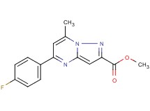 methyl 5-(4-fluorophenyl)-7-methylpyrazolo[1,5-a]pyrimidine-2-carboxylate