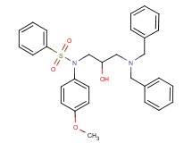 N-[3-(dibenzylamino)-2-hydroxypropyl]-N-(4-methoxyphenyl)benzenesulfonamide