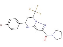 5-(4-bromophenyl)-2-(1-pyrrolidinylcarbonyl)-7-(trifluoromethyl)-4,5,6,7-tetrahydropyrazolo[1,5-a]pyrimidine