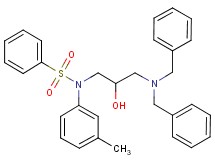 N-[3-(dibenzylamino)-2-hydroxypropyl]-N-(3-methylphenyl)benzenesulfonamide