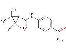 N-(4-acetylphenyl)-2,2,3,3-tetramethylcyclopropanecarboxamide