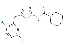 N-[5-(2,5-dichlorobenzyl)-1,3-thiazol-2-yl]cyclohexanecarboxamide