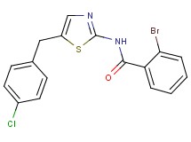 2-bromo-N-[5-(4-chlorobenzyl)-1,3-thiazol-2-yl]benzamide