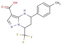 5-(4-methylphenyl)-7-(trifluoromethyl)-4,5,6,7-tetrahydropyrazolo[1,5-a]pyrimidine-3-carboxylic acid