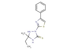 5-ethyl-5-methyl-2-(4-phenyl-1,3-thiazol-2-yl)-1,2,4-triazolidine-3-thione