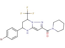 5-(4-bromophenyl)-2-(1-piperidinylcarbonyl)-7-(trifluoromethyl)-4,5,6,7-tetrahydropyrazolo[1,5-a]pyrimidine