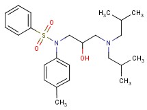 N-[3-(diisobutylamino)-2-hydroxypropyl]-N-(4-methylphenyl)benzenesulfonamide